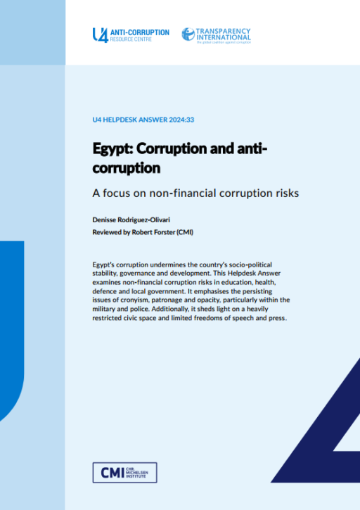 Egypt: Corruption and anti-corruption