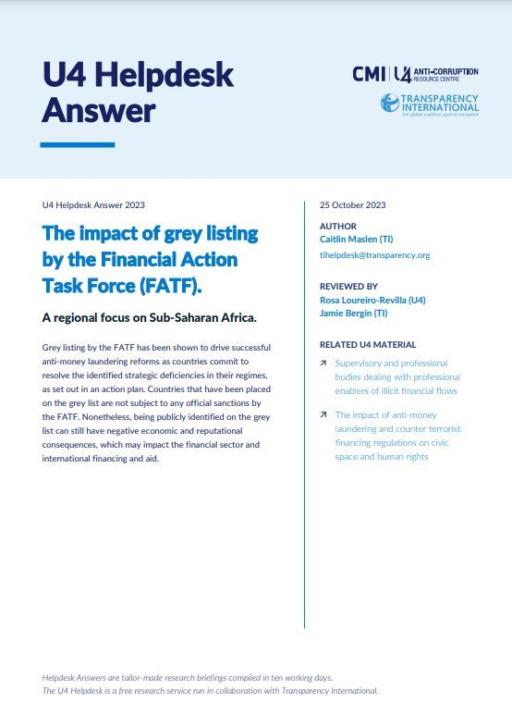 The impact of grey listing by the Financial Action Task Force (FATF)