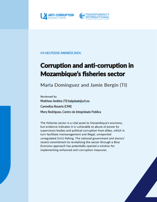 Corruption and anti-corruption in Mozambique’s fisheries sector