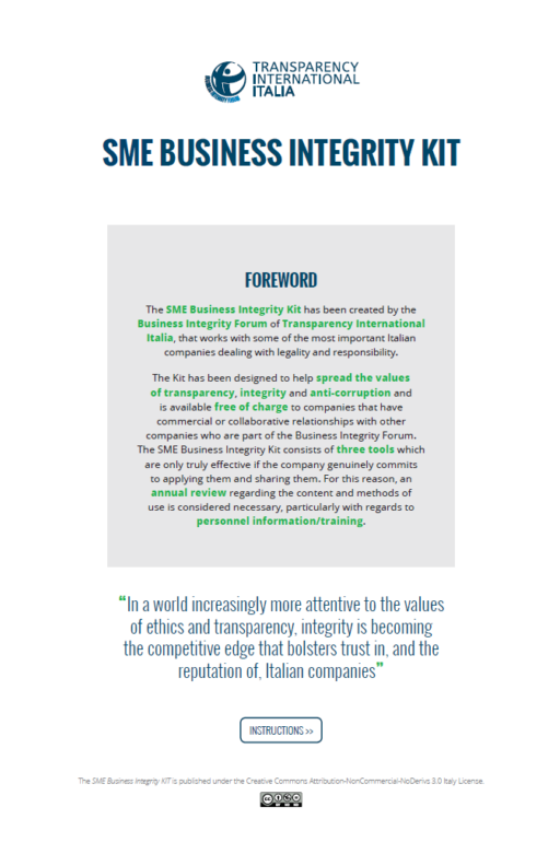 SME business integrity kit