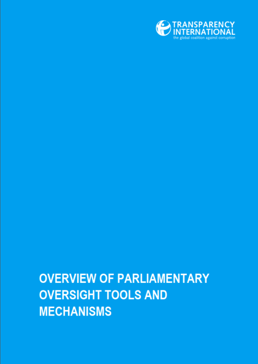 Overview of parliamentary oversight tools and mechanisms