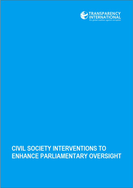 Civil society interventions to enhance parliamentary oversight