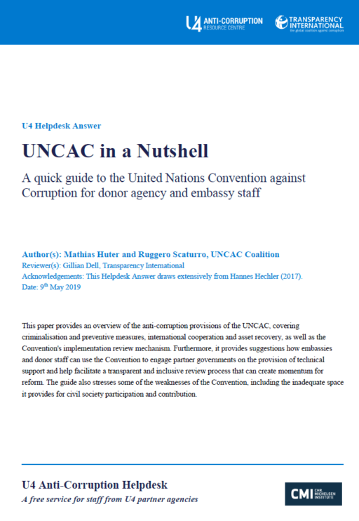 UNCAC in a Nutshell