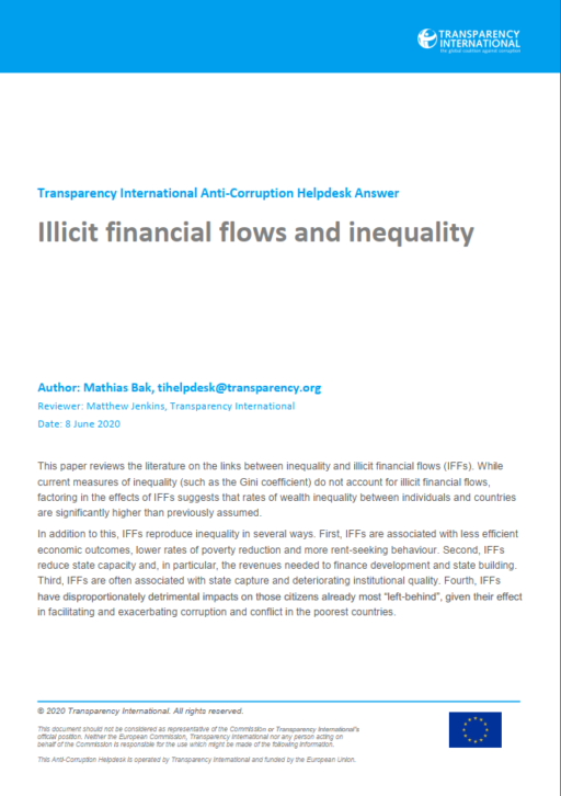 Illicit financial flows and inequality