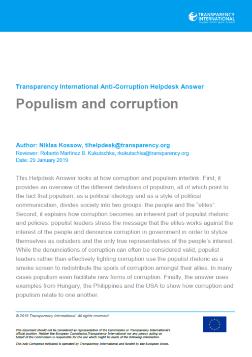 Populism and corruption